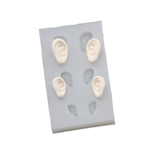 Ohr-Silikonform für Töpferei, Ton, flexible und tragbare Silikonform zum Basteln von Puppenohren, Ornament von STBQHG