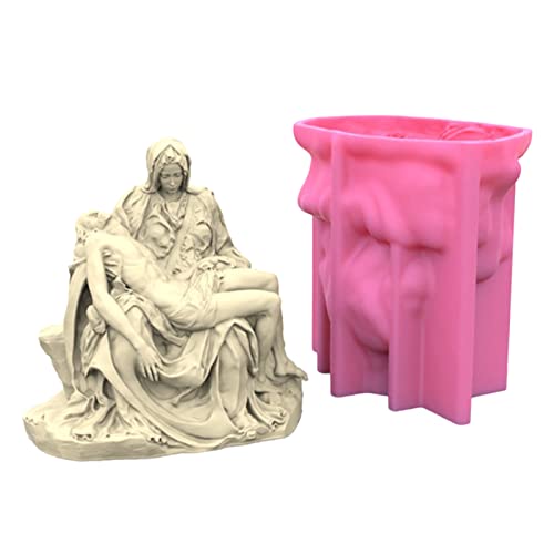 Pieta Silikon-Seifenform, griechische römische Statue, Harzform, Kerzenherstellung, Gips, Epoxid-Gussform für Heimdekoration Pieta Silikon-Seifenform, griechische römische Statue, Harzform, Kerzenherstellung, Gips, Epoxid-Gussform für Heimdekoration von STBQHG