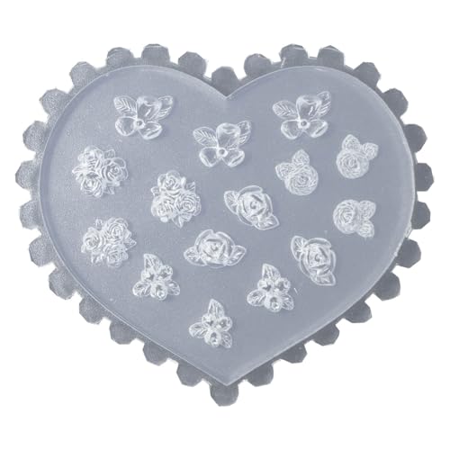 STBQHG Kunst-Silikonform für 3D-Blumen, Nägel, geprägte Schablonen, Skulpturen, Dekorationen für Maniküristen von STBQHG