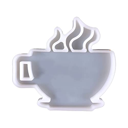 Silikonform für Kaffeetassen, Schlüsselanhänger, Epoxidharz, Gießform zum Basteln von STBQHG