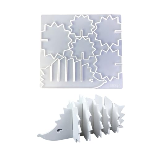 Stilvolle, schöne Igel-Form, stabile Silikon-Untersetzer, Zubehör für Bastelbedarf und Heimdekoration Stilvolle, schöne Igel-Form, stabile Silikon-Untersetzer, Zubehör für Bastelbedarf und Heimdekoration von STBQHG
