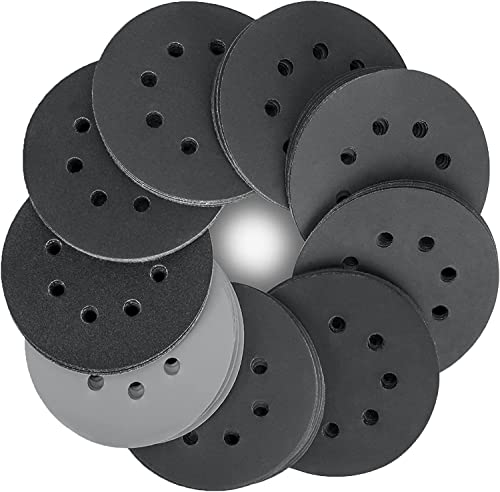 STEBRUAM Schleifpapier 125mm Klett Nass Trocken Schleifscheiben, 80 Stück Siliciumcarbid Klett Körnung 320/400/600/800/1000/1200/1500/2000 für Exzenterschleifer 8 Loch Schleifblätter für Auto Metall STEBRUAM Schleifpapier 125mm Klett Nass Trocken Schleifscheiben, 80 Stück Siliciumcarbid Klett Körnung 320/400/600/800/1000/1200/1500/2000 für Exzenterschleifer 8 Loch Schleifblätter für Auto Metall von STEBRUAM