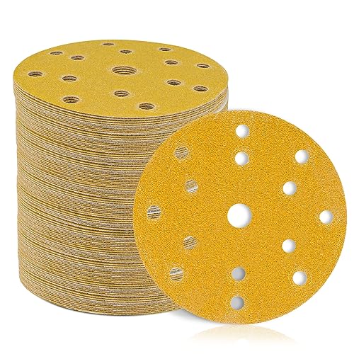 STEBRUAM 150mm Schleifpapier Klett 15 Loch schleifscheiben 50 Stück Set für Rund Exzenterschleifer- je10x P60 P80 P120 P180 P400 Mischkorn für Holz Metall und Farbe STEBRUAM 150mm Schleifpapier Klett 15 Loch schleifscheiben 50 Stück Set für Rund Exzenterschleifer- je10x P60 P80 P120 P180 P400 Mischkorn für Holz Metall und Farbe von STEBRUAM