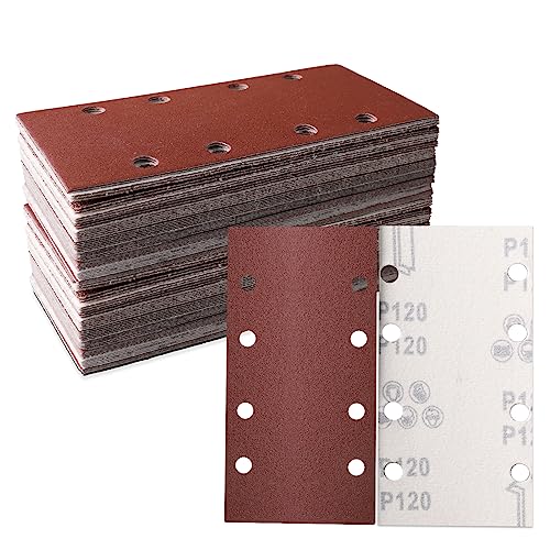 STEBRUAM 30tlg Schleifblatt Set 93 x 185 mm Körnung 120,8 Löcher verschiedene Zubehör Materialien für Schwingschleifer STEBRUAM 30tlg Schleifblatt Set 93 x 185 mm Körnung 120,8 Löcher verschiedene Zubehör Materialien für Schwingschleifer von STEBRUAM