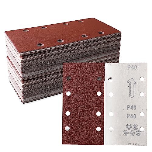 STEBRUAM 30tlg Schleifblatt Set 93 x 185 mm Körnung 40,8 Löcher verschiedene Zubehör Materialien für Schwingschleifer STEBRUAM 30tlg Schleifblatt Set 93 x 185 mm Körnung 40,8 Löcher verschiedene Zubehör Materialien für Schwingschleifer von STEBRUAM