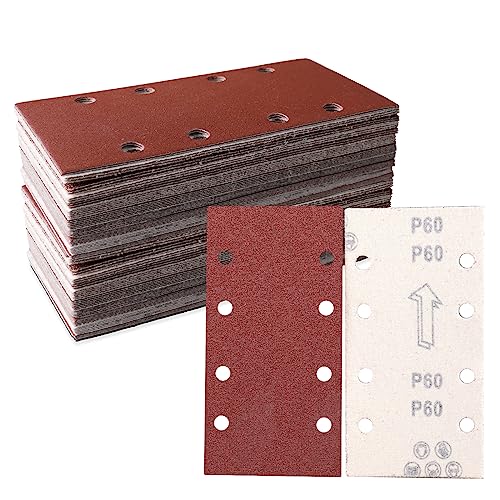 STEBRUAM 30tlg Schleifblatt Set 93 x 185 mm Körnung 60,8 Löcher verschiedene Zubehör Materialien für Schwingschleifer STEBRUAM 30tlg Schleifblatt Set 93 x 185 mm Körnung 60,8 Löcher verschiedene Zubehör Materialien für Schwingschleifer von STEBRUAM