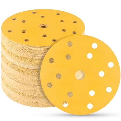 STEBRUAM 50 Stück Schleifscheiben 150mm klett 240 körnung 15 Loch Schleifpapier Set für Rund Exzenterschleifer für Holz Metall und Farbe STEBRUAM 50 Stück Schleifscheiben 150mm klett 240 körnung 15 Loch Schleifpapier Set für Rund Exzenterschleifer für Holz Metall und Farbe von STEBRUAM