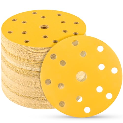 STEBRUAM 50 Stück Schleifscheiben 150mm klett 400 körnung 15 Loch Schleifpapier Set für Rund Exzenterschleifer für Holz Metall und Farbe STEBRUAM 50 Stück Schleifscheiben 150mm klett 400 körnung 15 Loch Schleifpapier Set für Rund Exzenterschleifer für Holz Metall und Farbe von STEBRUAM