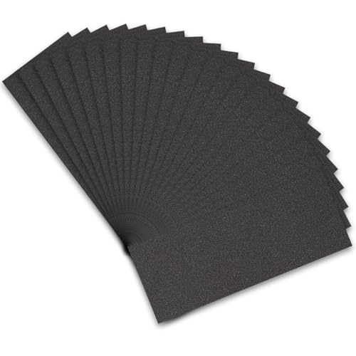 STEBRUAM Profi Schleifpapier Set 100 Körnung, 21 Stück Nass und Trocken Schleifpapier für Auto/Holzmöbel/Stein/Lack/Metall/Glas, 23 x 9 cm Schmirgelpapier STEBRUAM Profi Schleifpapier Set 100 Körnung, 21 Stück Nass und Trocken Schleifpapier für Auto/Holzmöbel/Stein/Lack/Metall/Glas, 23 x 9 cm Schmirgelpapier von STEBRUAM