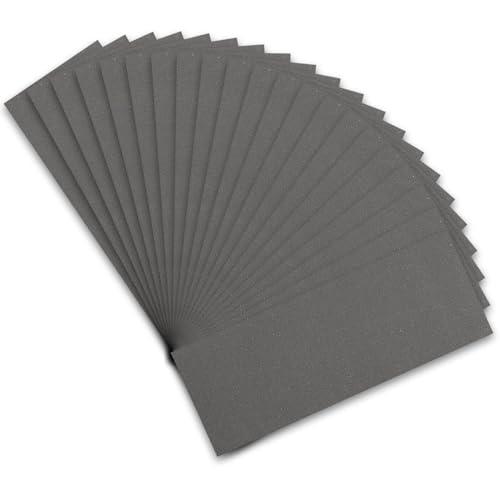STEBRUAM Profi Schleifpapier Set 1000 Körnung, 21 Stück Nass und Trocken Schleifpapier für Auto/Holzmöbel/Stein/Lack/Metall/Glas, 23 x 9 cm Schmirgelpapier STEBRUAM Profi Schleifpapier Set 1000 Körnung, 21 Stück Nass und Trocken Schleifpapier für Auto/Holzmöbel/Stein/Lack/Metall/Glas, 23 x 9 cm Schmirgelpapier von STEBRUAM