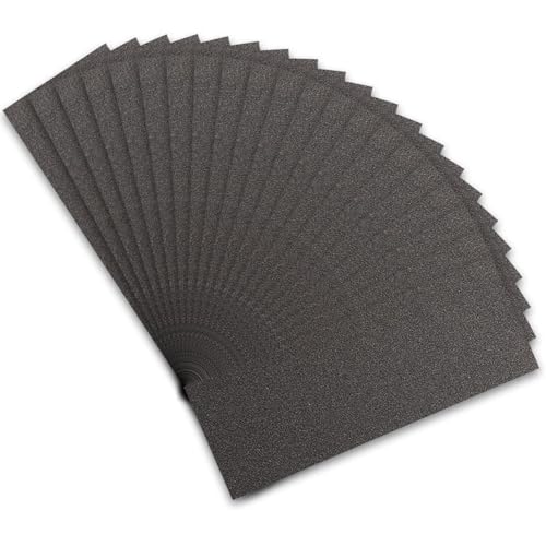 STEBRUAM Profi Schleifpapier Set 180 Körnung, 21 Stück Nass und Trocken Schleifpapier für Auto/Holzmöbel/Stein/Lack/Metall/Glas, 23 x 9 cm Schmirgelpapier STEBRUAM Profi Schleifpapier Set 180 Körnung, 21 Stück Nass und Trocken Schleifpapier für Auto/Holzmöbel/Stein/Lack/Metall/Glas, 23 x 9 cm Schmirgelpapier von STEBRUAM