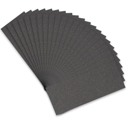 STEBRUAM Profi Schleifpapier Set 220 Körnung, 21 Stück Nass und Trocken Schleifpapier für Auto/Holzmöbel/Stein/Lack/Metall/Glas, 23 x 9 cm Schmirgelpapier STEBRUAM Profi Schleifpapier Set 220 Körnung, 21 Stück Nass und Trocken Schleifpapier für Auto/Holzmöbel/Stein/Lack/Metall/Glas, 23 x 9 cm Schmirgelpapier von STEBRUAM