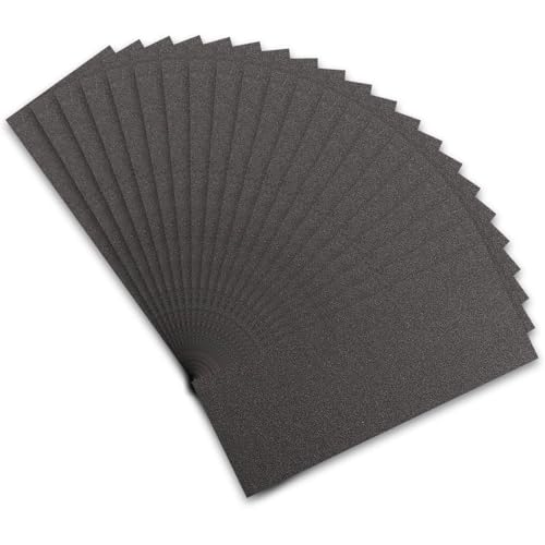 STEBRUAM Profi Schleifpapier Set 320 Körnung, 21 Stück Nass und Trocken Schleifpapier für Auto/Holzmöbel/Stein/Lack/Metall/Glas, 23 x 9 cm Schmirgelpapier STEBRUAM Profi Schleifpapier Set 320 Körnung, 21 Stück Nass und Trocken Schleifpapier für Auto/Holzmöbel/Stein/Lack/Metall/Glas, 23 x 9 cm Schmirgelpapier von STEBRUAM