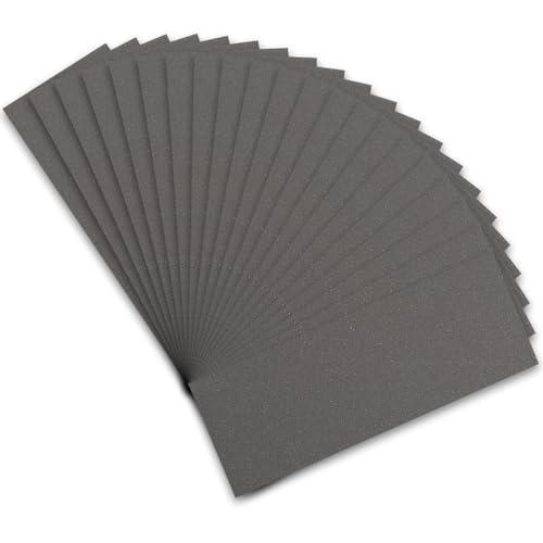STEBRUAM Profi Schleifpapier Set 800 Körnung, 21 Stück Nass und Trocken Schleifpapier für Auto/Holzmöbel/Stein/Lack/Metall/Glas, 23 x 9 cm Schmirgelpapier STEBRUAM Profi Schleifpapier Set 800 Körnung, 21 Stück Nass und Trocken Schleifpapier für Auto/Holzmöbel/Stein/Lack/Metall/Glas, 23 x 9 cm Schmirgelpapier von STEBRUAM