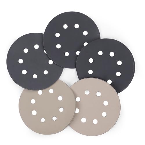 STEBRUAM Schleifpapier 125mm Klett Nass Trocken Schleifscheiben, 25 Stück Siliciumcarbid Klett Körnung 1000/1200/2000/3000/5000 für Exzenterschleifer für Auto Metall STEBRUAM Schleifpapier 125mm Klett Nass Trocken Schleifscheiben, 25 Stück Siliciumcarbid Klett Körnung 1000/1200/2000/3000/5000 für Exzenterschleifer für Auto Metall von STEBRUAM