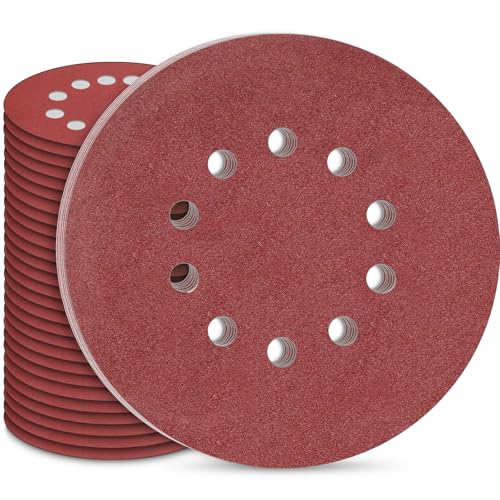 STEBRUAM Schleifpapier 225mm Klett, 30 Stück 10 Loch 225mm Schleifscheiben Körnung P120 für Trockenbauschleifer Schleifgiraffe Langhalsschleifer Schleifen Giraffe STEBRUAM Schleifpapier 225mm Klett, 30 Stück 10 Loch 225mm Schleifscheiben Körnung P120 für Trockenbauschleifer Schleifgiraffe Langhalsschleifer Schleifen Giraffe von STEBRUAM
