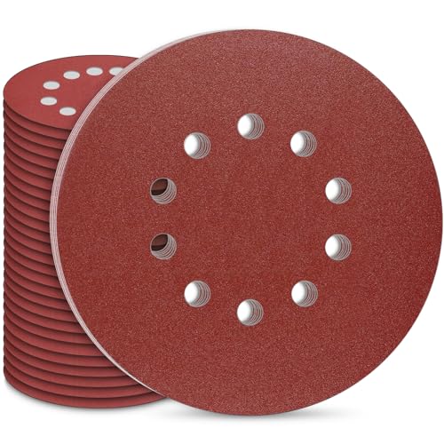 STEBRUAM Schleifpapier 225mm Klett, 30 Stück 10 Loch 225mm Schleifscheiben Körnung P150 für Trockenbauschleifer Schleifgiraffe Langhalsschleifer Schleifen Giraffe STEBRUAM Schleifpapier 225mm Klett, 30 Stück 10 Loch 225mm Schleifscheiben Körnung P150 für Trockenbauschleifer Schleifgiraffe Langhalsschleifer Schleifen Giraffe von STEBRUAM