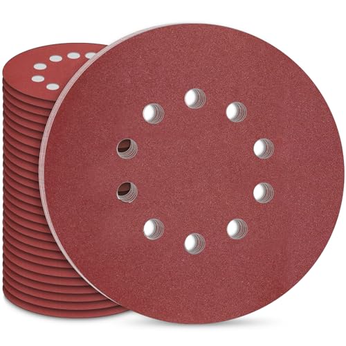 STEBRUAM Schleifpapier 225mm Klett, 30 Stück 10 Loch 225mm Schleifscheiben Körnung P180 für Trockenbauschleifer Schleifgiraffe Langhalsschleifer Schleifen Giraffe STEBRUAM Schleifpapier 225mm Klett, 30 Stück 10 Loch 225mm Schleifscheiben Körnung P180 für Trockenbauschleifer Schleifgiraffe Langhalsschleifer Schleifen Giraffe von STEBRUAM