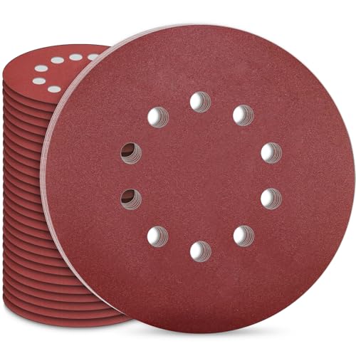 STEBRUAM Schleifpapier 225mm Klett, 30 Stück 10 Loch 225mm Schleifscheiben Körnung P240 für Trockenbauschleifer Schleifgiraffe Langhalsschleifer Schleifen Giraffe STEBRUAM Schleifpapier 225mm Klett, 30 Stück 10 Loch 225mm Schleifscheiben Körnung P240 für Trockenbauschleifer Schleifgiraffe Langhalsschleifer Schleifen Giraffe von STEBRUAM
