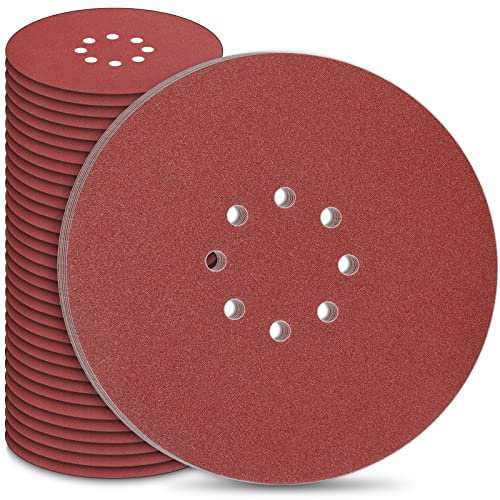 STEBRUAM Schleifpapier 225mm Klett, Schleifscheibe 50 Stück 225mm Schleifscheiben für Trockenbauschleifer Schleifgiraffe Langhalsschleifer Schleifen Giraffe Körnung 10X P40/60/80/120/240 8 Loch rund STEBRUAM Schleifpapier 225mm Klett, Schleifscheibe 50 Stück 225mm Schleifscheiben für Trockenbauschleifer Schleifgiraffe Langhalsschleifer Schleifen Giraffe Körnung 10X P40/60/80/120/240 8 Loch rund von STEBRUAM
