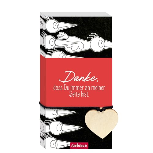 STEINBECK Geschenkblock - Danke, dass DU immer an meiner Seite bist! - Geschenkblock mit Herz aus Holz STEINBECK Geschenkblock - Danke, dass DU immer an meiner Seite bist! - Geschenkblock mit Herz aus Holz von STEINBECK
