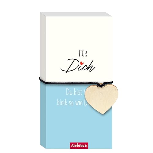 STEINBECK Geschenkblock - Für Dich-Du bist toll, bleib so wie DU bist! - Geschenkblock mit Herz aus Holz STEINBECK Geschenkblock - Für Dich-Du bist toll, bleib so wie DU bist! - Geschenkblock mit Herz aus Holz von STEINBECK