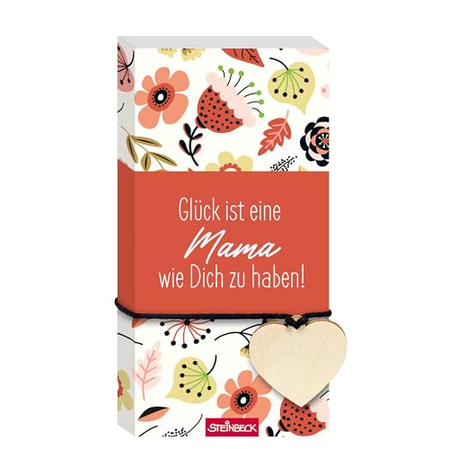 STEINBECK Geschenkblock - Glück ist eine Mama wie Dich zu haben! - Geschenkblock mit Herz aus Holz Beste Mama Muttertag STEINBECK Geschenkblock - Glück ist eine Mama wie Dich zu haben! - Geschenkblock mit Herz aus Holz Beste Mama Muttertag von STEINBECK