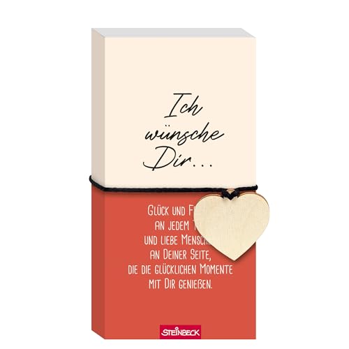 STEINBECK Geschenkblock - Ich wünsche dir... - Geschenkblock mit Herz aus Holz STEINBECK Geschenkblock - Ich wünsche dir... - Geschenkblock mit Herz aus Holz von STEINBECK