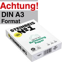 STEINBEIS Recyclingpapier No.1 DIN A3 80 g/qm 500 Blatt von STEINBEIS