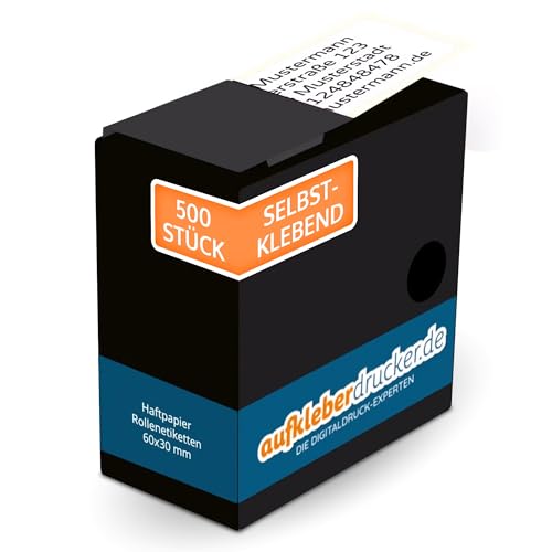 stempel-fabrik 500 Adressetiketten personalisiert - Adressaufkleber mit Wunschtext - selbstklebende Namensaufkleber - Etiketten für Schule, Büro, Briefe, Bücher - (Größe) stempel-fabrik 500 Adressetiketten personalisiert - Adressaufkleber mit Wunschtext - selbstklebende Namensaufkleber - Etiketten für Schule, Büro, Briefe, Bücher - (Größe) von STEMPEL-FABRIK