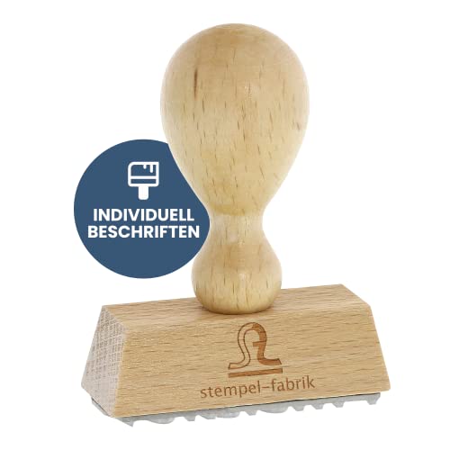 stempel-fabrik Holzstempel - Firmenstempel mit Wunschtext personalisieren - personalisierter Namensstempel, Adressstempel, Bürostempel - 50 x 30 mm - 5 Zeilen stempel-fabrik Holzstempel - Firmenstempel mit Wunschtext personalisieren - personalisierter Namensstempel, Adressstempel, Bürostempel - 50 x 30 mm - 5 Zeilen von STEMPEL-FABRIK