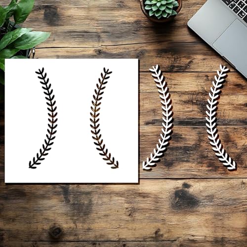 Baseballfaden-Schablone – wiederverwendbare Mylar-Vorlage für Airbrush, Wandkunst, Scrapbooking, Holz- und Glasmalerei, DIY Handwerk Baseballfaden-Schablone – wiederverwendbare Mylar-Vorlage für Airbrush, Wandkunst, Scrapbooking, Holz- und Glasmalerei, DIY Handwerk von STENCILAIR