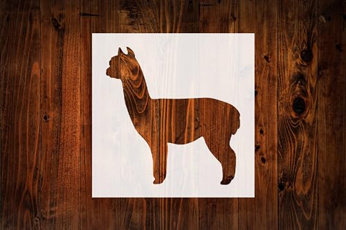 STENCILAIR Alpaka-Stencil, 10,2 cm, wiederverwendbar, Mylar-Ausschnitt für Schilder, Kunst, Handwerk und DIY-Projekte von STENCILAIR