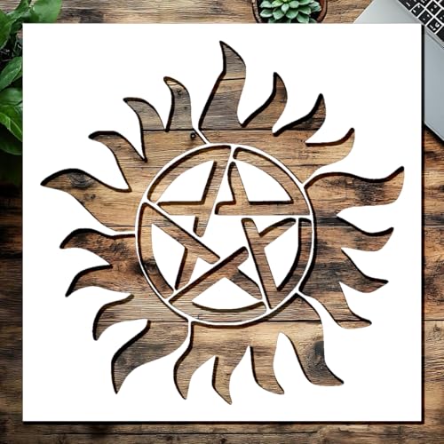 Starfire Schablone – himmlisches Design für Bastelarbeiten, Kunstprojekte und kosmisch inspirierte Kreationen – 14 x 14 cm Starfire Schablone – himmlisches Design für Bastelarbeiten, Kunstprojekte und kosmisch inspirierte Kreationen – 14 x 14 cm von STENCILAIR