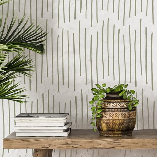 STENCILIT® Ink Lines Wandschablone – 2 Stück 43,2 x 99,1 cm Schablone, geometrische Wandschablonen zum Malen von großen Mustern, moderne große Wandschablonen von STENCILIT