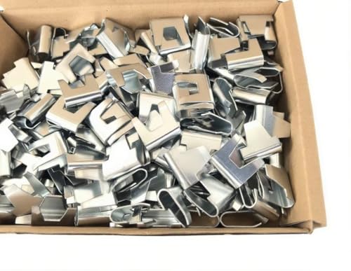 100er-Pack größere Drahtgeflechtklammern – ideal für die Herstellung/Reparatur von Käfigen und Volieren, den Bau von Zäunen und Gabionenkörben, die Verstärkung von Käfigen, Kisten und Fallen von STEPHANY