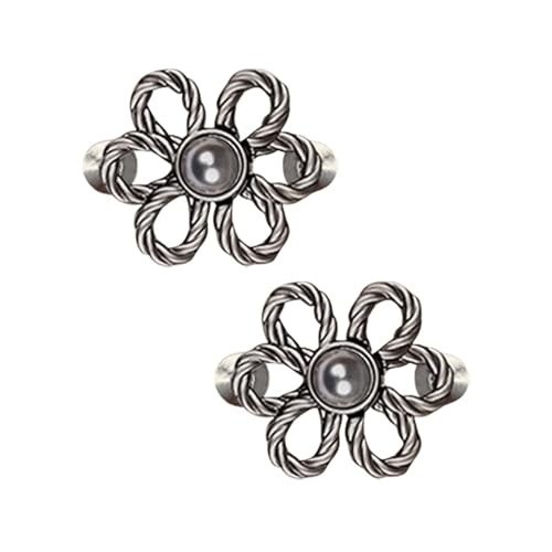 STHOYN 2-teilige / 4-teilige Hosenbund Enger Machen Set Universal Kleid Hosen Enger Machen Clip Frauen No-Nähen Installation Waist Knots Einstellung(Black*2) von STHOYN