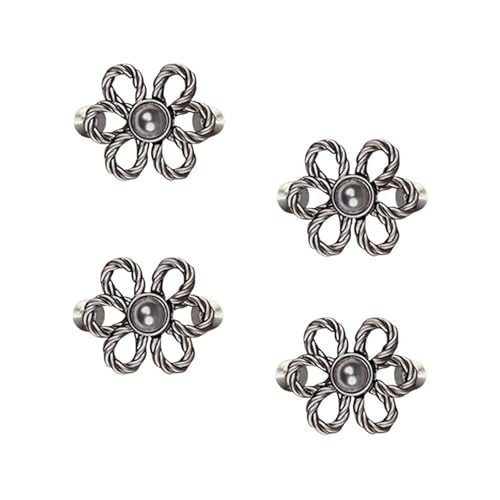 STHOYN 2-teilige / 4-teilige Hosenbund Enger Machen Set Universal Kleid Hosen Enger Machen Clip Frauen No-Nähen Installation Waist Knots Einstellung(Black*4) von STHOYN