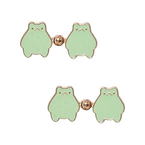 STHOYN Cute Cartoon Hosenbund Enger Machen Creative Mini Rock Hosen Enger Machen Clip Frauen Fixer Unisex Kleidung Zubehör Waist Knots(Frogs*2) von STHOYN