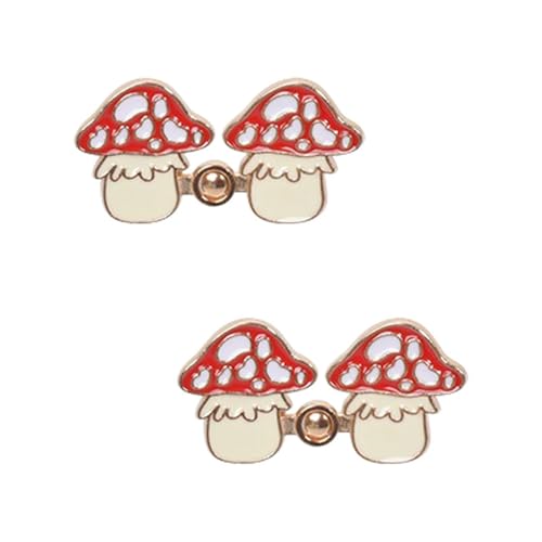 STHOYN Cute Cartoon Hosenbund Enger Machen Creative Mini Rock Hosen Enger Machen Clip Frauen Fixer Unisex Kleidung Zubehör Waist Knots(Mushrooms*2) von STHOYN