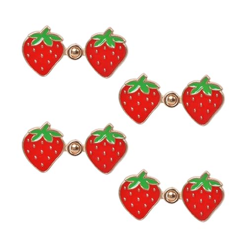 STHOYN Cute Cartoon Hosenbund Enger Machen Creative Mini Rock Hosen Enger Machen Clip Frauen Fixer Unisex Kleidung Zubehör Waist Knots(Strawberries*4) von STHOYN