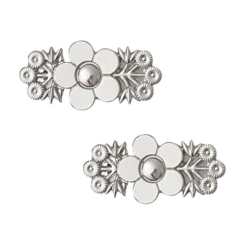 STHOYN Hosenbund Enger Machen Feste Taille Adjuster No-Nähen Installation Hosen Enger Machen Clip Frauen Nicht-Graben Unsichtbare Knopf Kleidung Waist Knots(2 silver) von STHOYN
