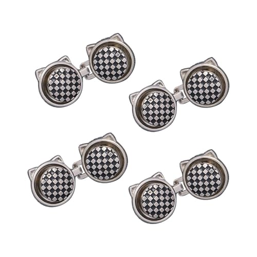 STHOYN Hosenbund Enger Machen Größenverstellung Hosen Enger Machen Clip Frauen Rock Jean Waist Knots Schnalle(Black-silver) von STHOYN