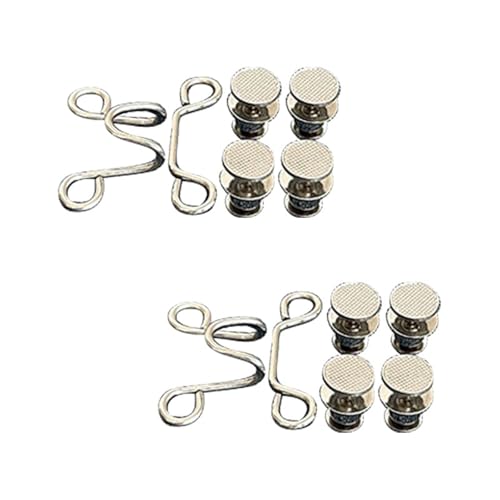 STHOYN Hosenbund Enger Machen Reduktion Minimalistischer Gürtel Hosen Enger Machen Clip Frauen Schnalle Unisex Unsichtbare Jean Waist Knots Anpassung Clip(Silver) von STHOYN