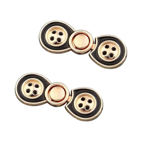 STHOYN Hosenbund Enger Machen Schnalle Für Jeans & Kleider Hosen Enger Machen Clip Frauen Reducer & Verstellbarer Waist Knots(Gold) von STHOYN