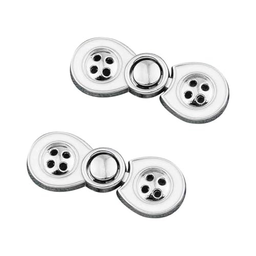 STHOYN Hosenbund Enger Machen Schnalle Für Jeans & Kleider Hosen Enger Machen Clip Frauen Reducer & Verstellbarer Waist Knots(Silver) von STHOYN