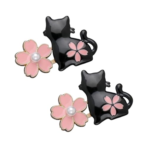 STHOYN Katze Hosenbund Enger Machen No-Nähen Hand-Presse Hosen Enger Machen Clip Frauen Installation Für Jeans & Röcke Waist Knots(Black*2) von STHOYN