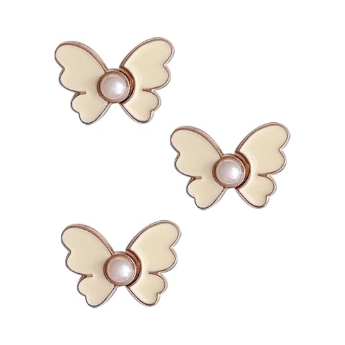 STHOYN Kreatives Niedliches Design Hosenbund Enger Machen Daisy Hosen Enger Machen Clip Frauen Anpassung Schnalle Snap-On Waist Knots(White Butterfly) von STHOYN