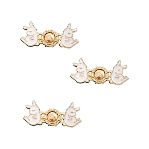 STHOYN Kreatives Niedliches Design Hosenbund Enger Machen Daisy Hosen Enger Machen Clip Frauen Anpassung Schnalle Snap-On Waist Knots(White Rabbit) von STHOYN
