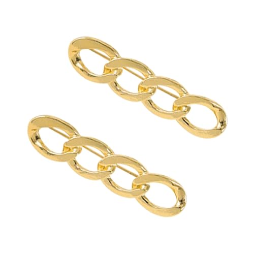 STHOYN Multifunktions Hosenbund Enger Machen Unisex Brosche Für Jeans Hosen Enger Machen Clip Frauen Einstellung Werkzeugfreie Dekorative Waist Knots(Gold*2) von STHOYN